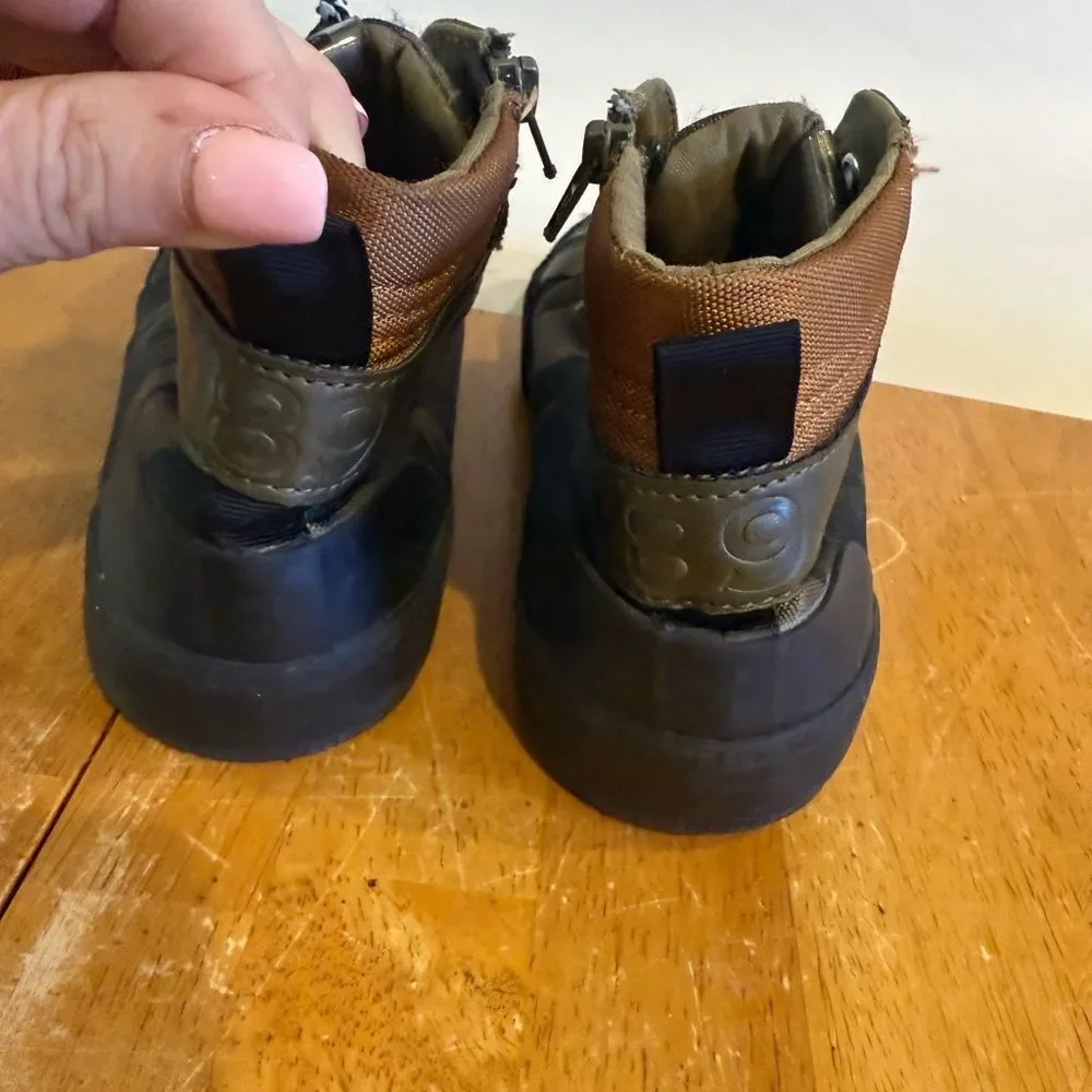 Zara Kids High-Top Sneakers - Black and Olive